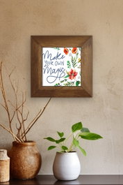 Wallity Artvessakaro25 Cuadro Decorativo de Cerámica Multicolor